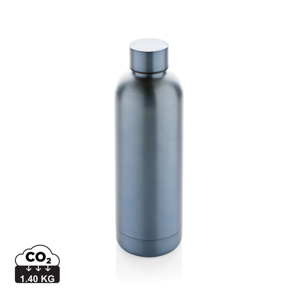 Bouteille personnalisée isotherme inox recyclé 500ml Impact Bleu clair